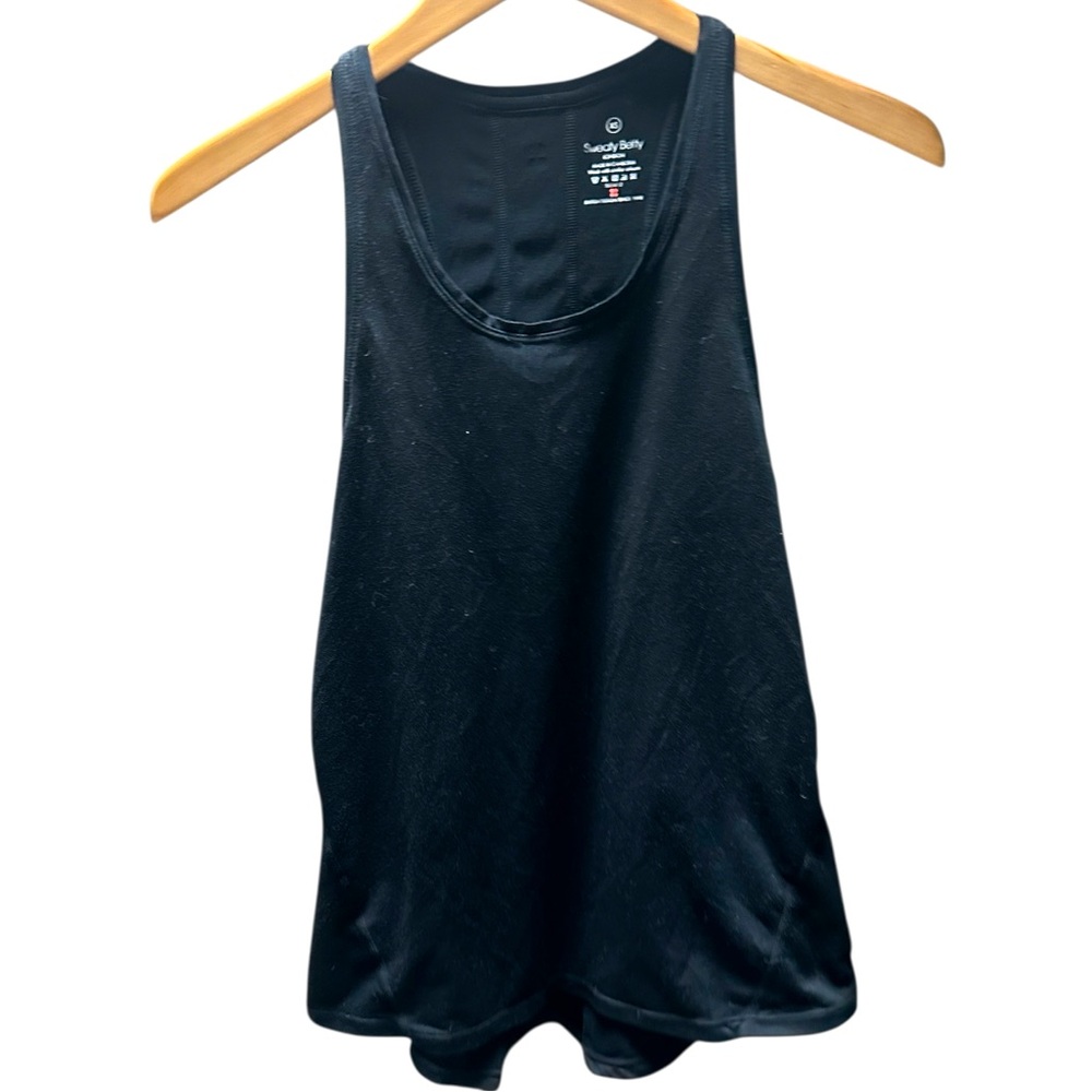 Sweaty Betty London Loose Fit Black Racer
Back Tank Size XS